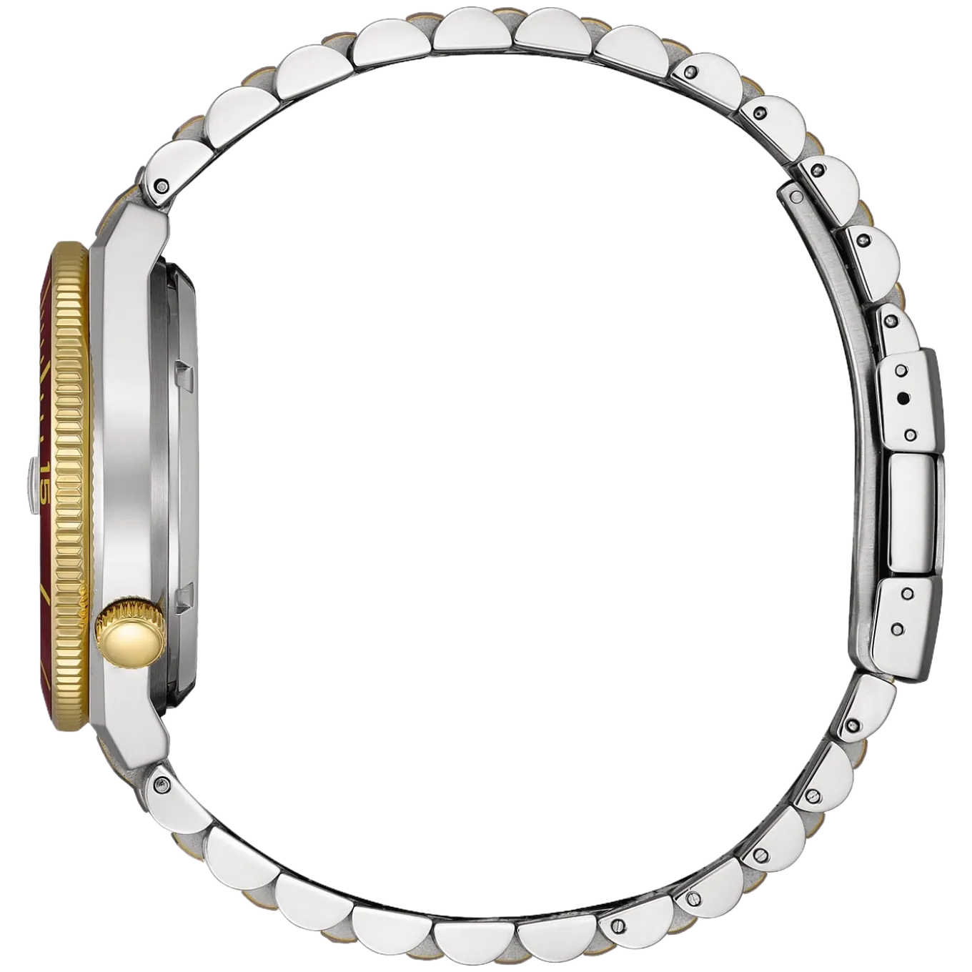 NJ0234-58X Herren Edelstahl | rot | ø 40mm