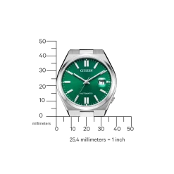 NJ0150-81X TSUYOSA Herren Edelstahl | grün | ø 40mm