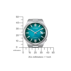 NJ0151-88X TSUYOSA Herren Edelstahl | grün | ø 40mm