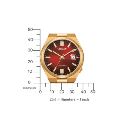 NJ0153-82X TSUYOSA Herren Edelstahl | rot | ø 40mm