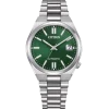 NJ0200-50X                                        TSUYOSA                                        Herren Edelstahl | grün | ø 37mm