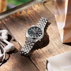 NK0030-51E TSUYOSA 60 Herren Edelstahl | schwarz | ø 37mm