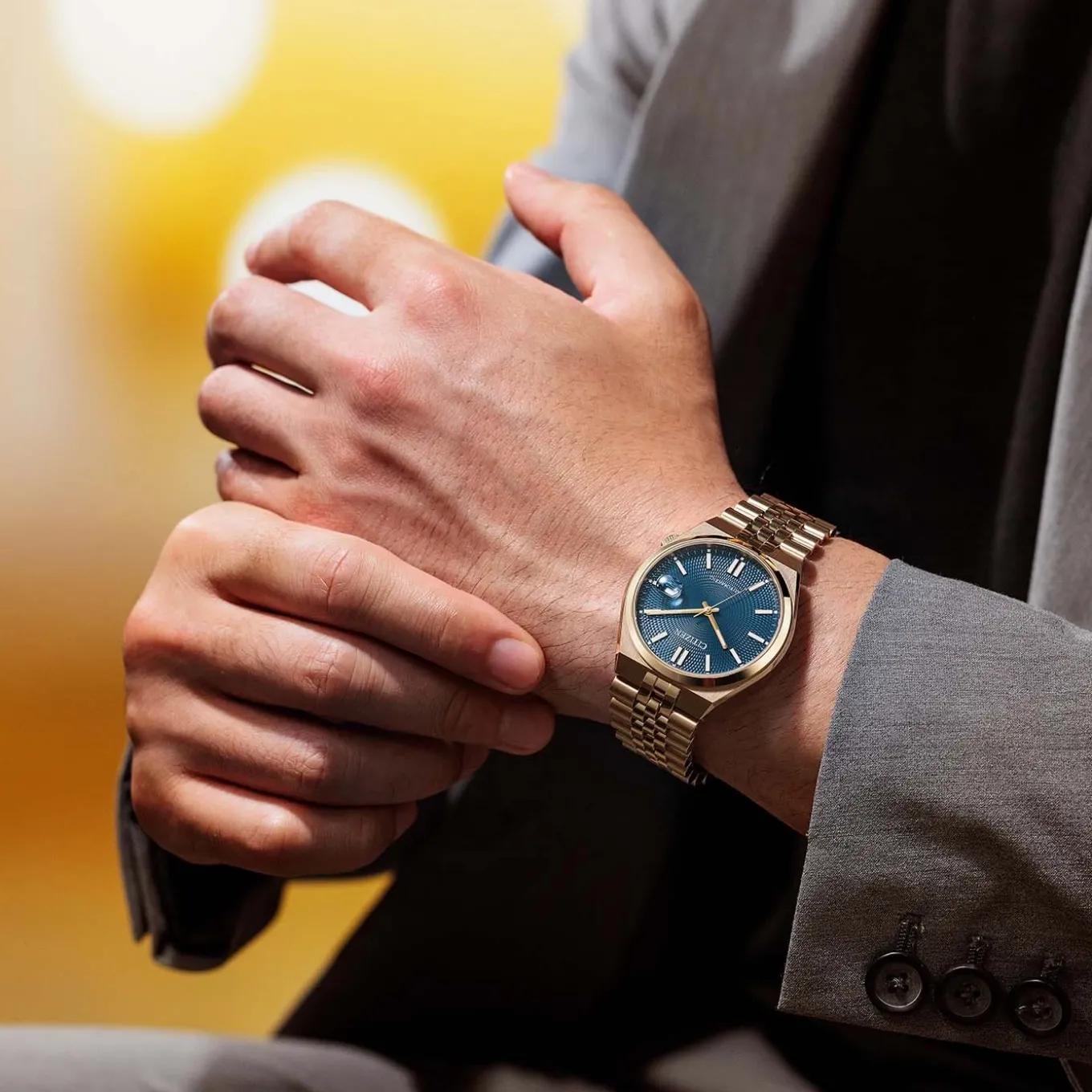NK0023-57L Herren Edelstahl | blau