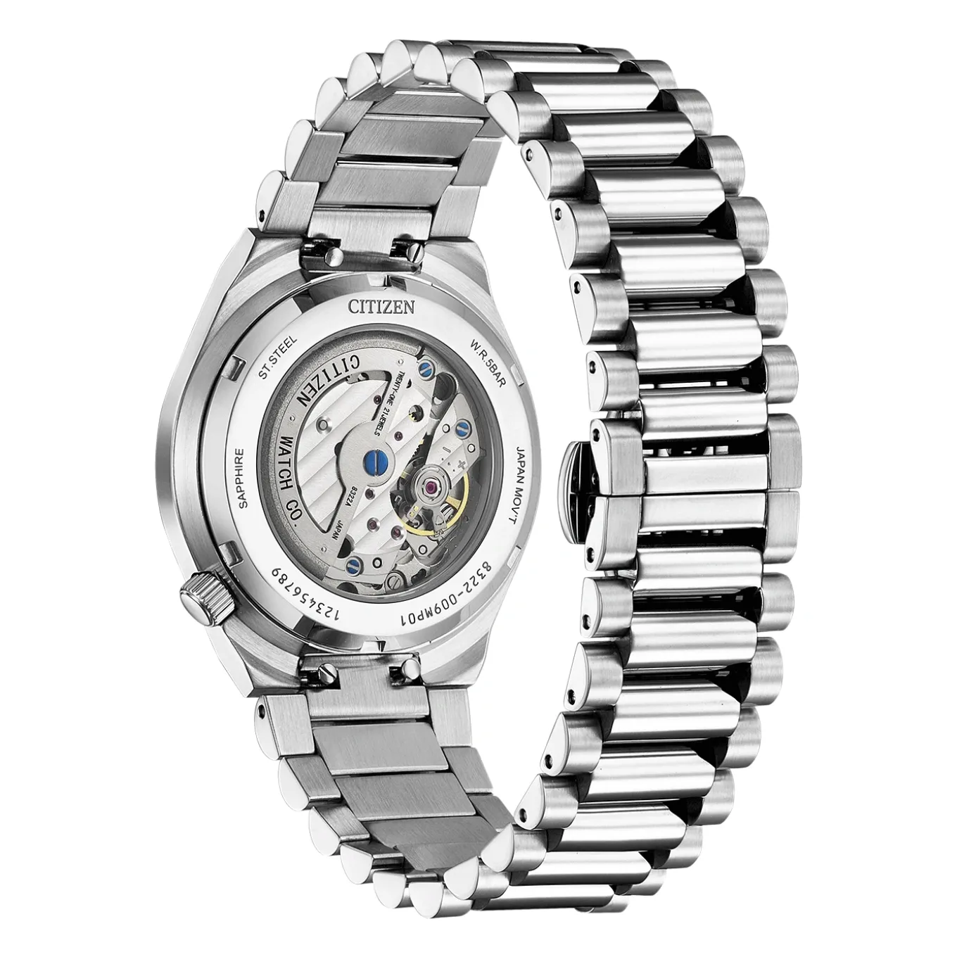 NK5010-51L TSUYOSA Herren Edelstahl | blau | ø 40mm
