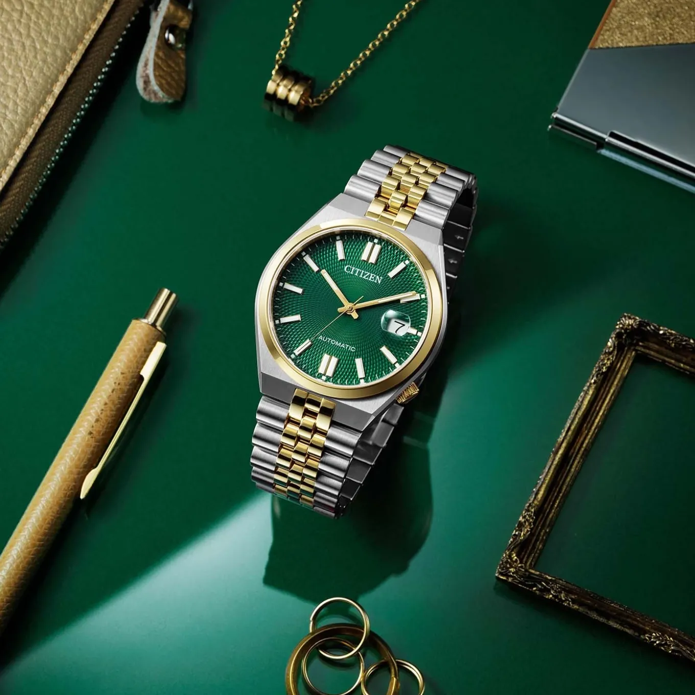 NK0024-54X Herren Edelstahl | grün